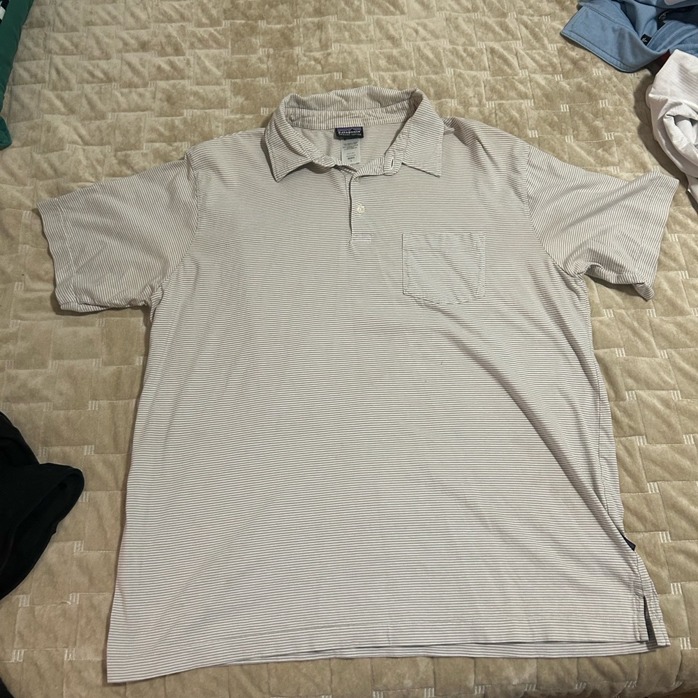 Striped Patagonia Polo Shirt